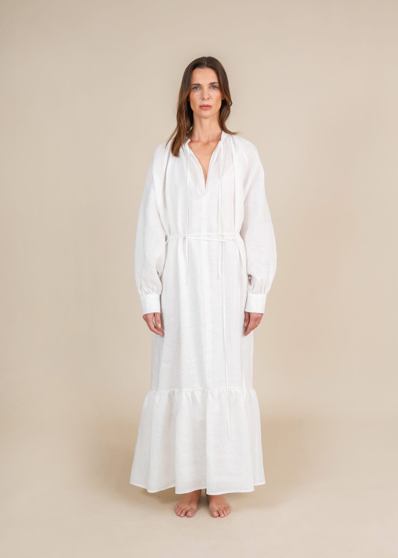 Vestido Lino Mujer