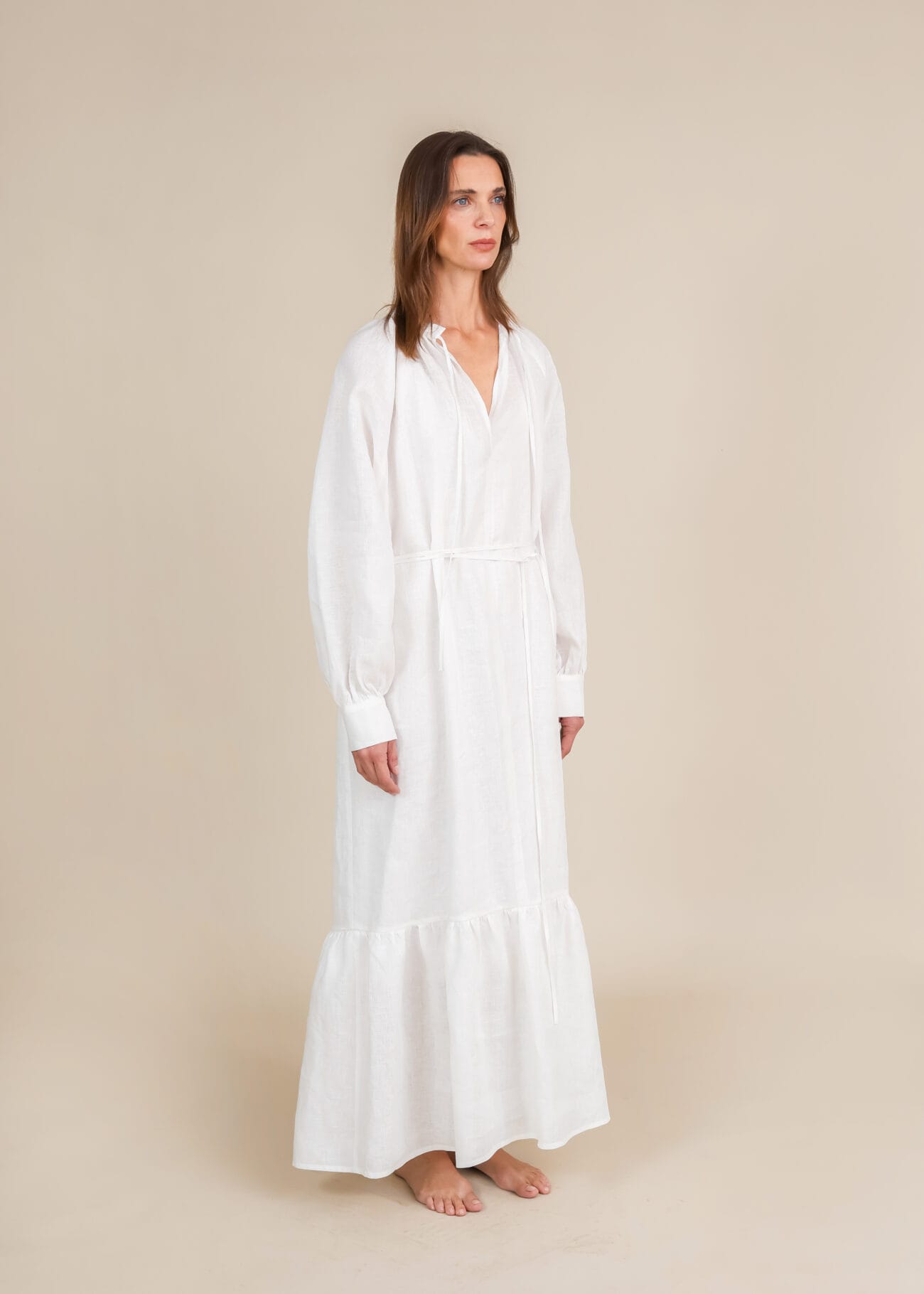 Vestido Lino Mujer